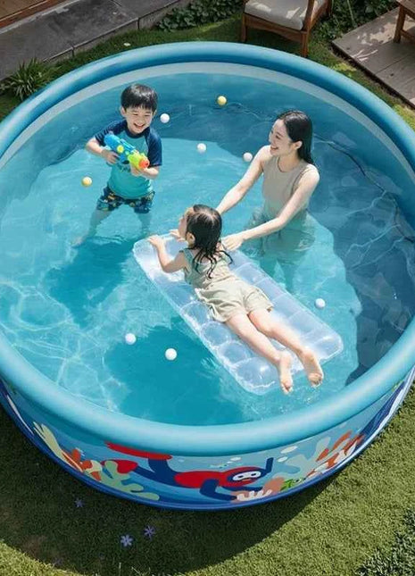 Piscina Portatile Pieghevole Non Gonfiabile per Giardino, Famiglia, Bambini e Adulti, Vasca da Giardino Facile da Montare e Resistente