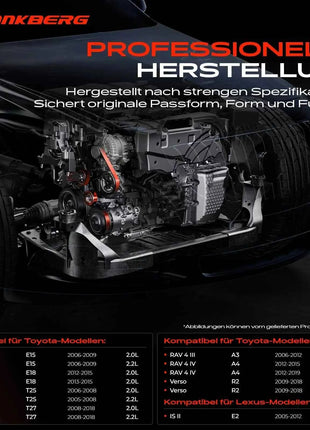 Tendicinghia Frankberg 1x per Lexus IS3 Toyota Auris Avensis RAV 4 Corolla Verso 16620-0R010