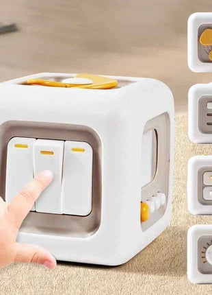 6 in 1 Montessori Cubo Giocattoli Sensoriali Occupato Bordo Abilità di Pratica Del Bambino Cassetto Cubo Agitarsi Giocattoli Educativi per la Ragazza Ragazzo