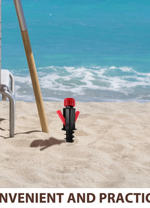 Supporto per ancoraggio del vento per ombrellone da spiaggia da 1 pezzo |   360 °   Design anti-rotazione |   Adatto per il 90% dei ombrelli |   Universale per il campeggio sulla spiaggia