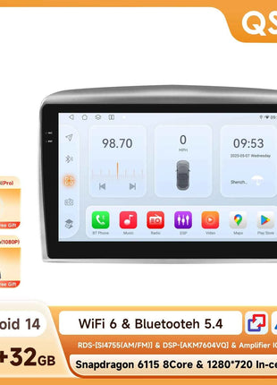 Hizpo 8Core 2Din AI Android 14 Car Radio For Lancia Ypsilon 2006-2011 Car Multimedia GPS 4G Carplay 360Camera By Snapdragon 6115