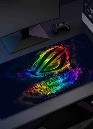 Asus Rog Mause Pad Anime Mouse Mats Gaming Computer Desk Mat Mouse Carpet Pc Accessories Gamer Mouse Pad Speed Rubber Mat