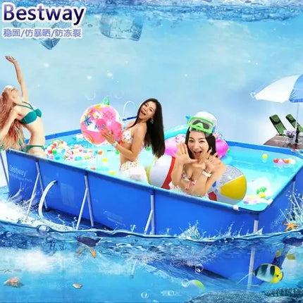 Piscina rettangolare Bestway Splash Jr. con telaio in metallo 221x150x43cm (2.2mx1.5m)