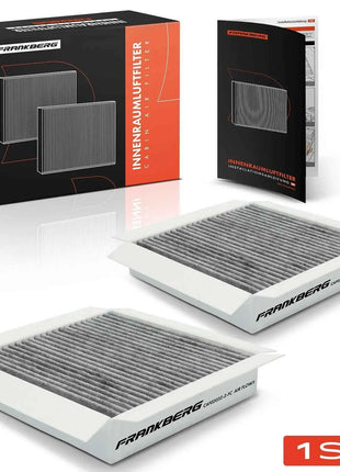 Filtro Abitacolo Frankberg 2x a Carbone Attivo per Smart Cabrio City Coupe Fortwo 450 LAK96 338554 0123200018 K1204A 0001110 V003