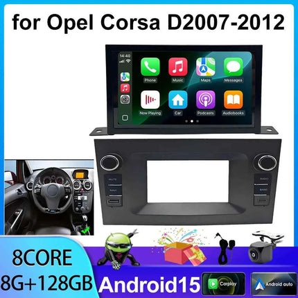 Android Car Radio Stereo for Opel Corsa D 2007-2012 with CarPlay AndroidAuto IPS Multimedia Player Navigation BT5.0 WiFi