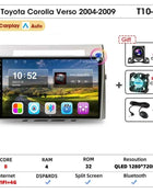 Srnubi Android Car Radio for Toyota Corolla Verso 2004-2009 Carplay Android auto 2Din Multimedia Player Autoradio Navigatore GPS