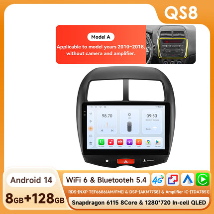 Hizpo 10.1" Car Radio Intelligent Systems For Mitsubishi ASX 1 2010 - 2018 Multimedia CarPlay Android Auto GPS No 2 din 2din DVD