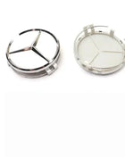 Set of 4 75mm Wheel Center Caps for Mercedes-Benz AMG W203 W206 W220 W205 W211 W212, Wheel Hub Caps with Benz Emblem