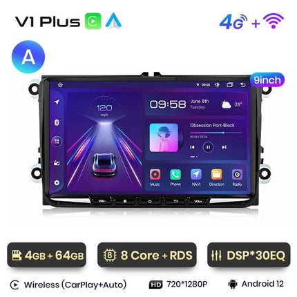 Junsun CarPlay Android Auto Car Intelligent Systems for Volkswagen VW Passat B6 B7 T5 Tiguan Touran GOLF POLO Autoradio