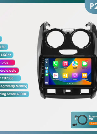 Android Car Radio Player audio for Renault Duster 2015 - 2020 wireless Carplay Android Auto 2din GPS Intelligent Multimedia DSP