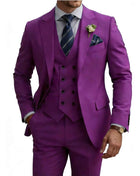 Abito Uomo 3 Pezzi Doppio Petto Slim Fit - Tuxedo Matrimonio e Gala