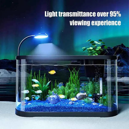 Aquarium Kit Small Betta Fish Tank For Beginners Desktop Beginner Aquarium Household Fish Bowl For Betta Tortoise Frog