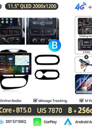 AWESAFE 10" Android Radio For Renault Clio 4 2012-2019 Wireless CarPlay GPS Navigation 4G CAN-BUS Plug and Play Autoradio DSP BT