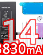 NOHON  High Capacity Phone Battery for iPhone 13 13Pro 12 Pro 11 X XR XS 12Mini 13PM 15Pro MAX 14 SE SE2 SE3 Replacement Bateria