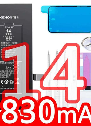 NOHON  High Capacity Phone Battery for iPhone 13 13Pro 12 Pro 11 X XR XS 12Mini 13PM 15Pro MAX 14 SE SE2 SE3 Replacement Bateria