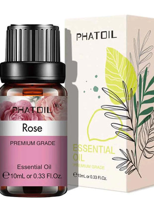 PHATOIL Natural Plant Essential Oil 10ml Eucalyptus Lavender Bergamot Vanilla Peppermint 1PCS Aroma Essential Oils For Diffuser