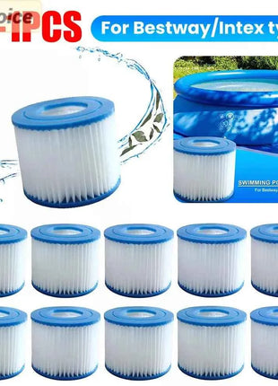 Filtro di ricambio per piscina da 1-10 pezzi adatto per Bestway Flowclear Size cartuccia filtro VI Lay-Z-Spa - Miami Vegas Palm Springs