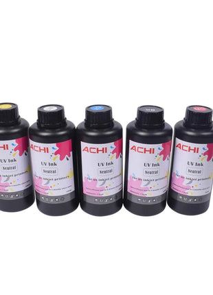 CMYKW 5*500ML UV Ink for R1390 L800 XP600 TX800 Printhead for UV A3 A4 A5 6090 Flatbed Inkjet Printer US Stock