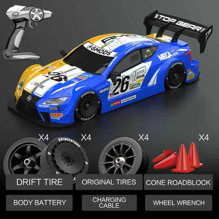 Rc Car 1:16 40km/H High-Speed Drift Remote Control Car 2.4Ghz 4WD Professional Competitive Modifiable Racing Car