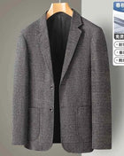 Blazer Uomo Slim Fit a Quadri - Stile British Cerimonia 2025