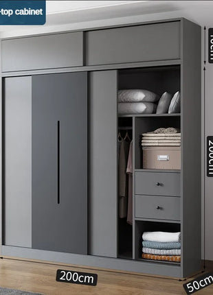 Nuovi Modelli di Armadio ad Angolo dal Design Semplice con Cassetti per lo Stoccaggio, Prezzo all'Ingrosso, Guardaroba in Legno Grigio Personalizzato per Camera da Letto