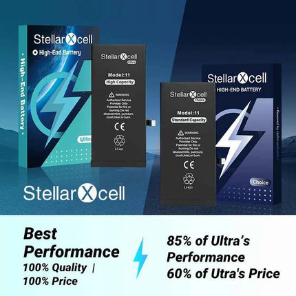 Choice StellarXcell OEM Chip Battery Replacement for IPhoneSE 7 8 X XR XS XSMAX iphone11 12pro 13mii 14pro 15Pro  Replacement