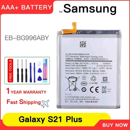 Genuine New Battery EB-BG998ABY EB-BG996ABY EB-BG991ABY For Samsung Galaxy S21 S21 Ultra S21+ S21 Plus Batteria Batteries+Tools