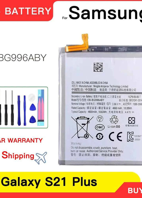 Genuine New Battery EB-BG998ABY EB-BG996ABY EB-BG991ABY For Samsung Galaxy S21 S21 Ultra S21+ S21 Plus Batteria Batteries+Tools