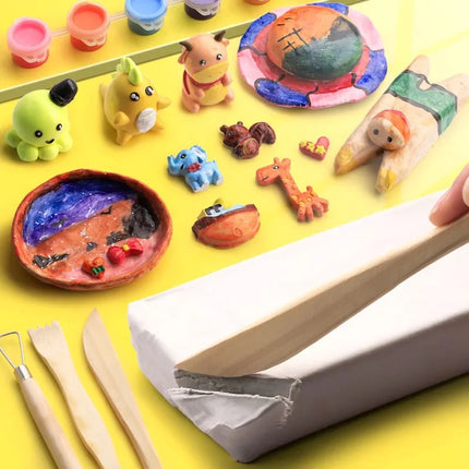 250g/500g Argilla Ceramica Bianca Bake-Free Aria-Sciugatura Pietra di Argilla di Plastica Studenti FAI DA TE Strumento Fatto A Mano Scultura Terreno Bambola di Ceramica argilla