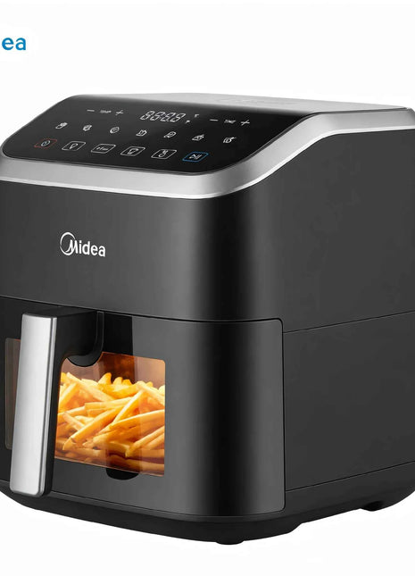Midea 5L Air Fryer Large Capacity Family Size Multi-Functional Easy Clean Oil-Free Healthy Adjustable Temp Rapid Air