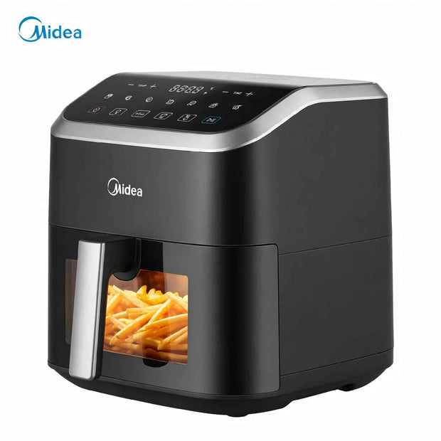 Midea 5L Air Fryer Large Capacity Family Size Multi-Functional Easy Clean Oil-Free Healthy Adjustable Temp Rapid Air