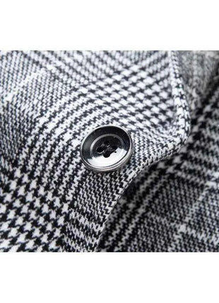Blazer Uomo Slim Fit a Quadri - Stile British Cerimonia 2025