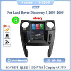 For Land Rover Discovery 3 2004-2009 intelligent multimedia video player radio GPS 4G WiFi Carplay+Auto Android13