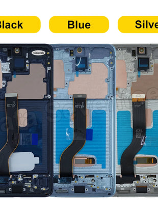 Super Amoled Per Samsung Galaxy S20 Plus G985 G986 Display LCD Touch Screen Digitizer con Cornice Per Samsumg S20 + Sostituzione