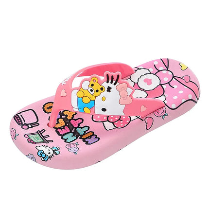 Ciabatte Hello Kitty Sanrio da ragazza, estive, alla moda, kawaii, con personaggi dei cartoni animati, da indossare all'aperto, infradito alla moda con personaggi anime per il tempo libero