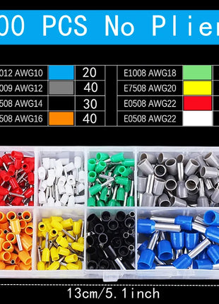 VE Tubular Crimp Terminal, multiple crimp terminal plier combination set, electrical equipment connector, crimping pliers