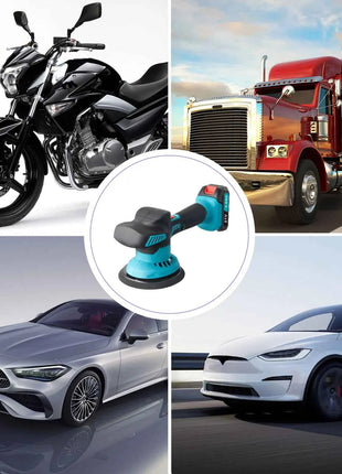 Lucidatrice per auto Podofo 5500 giri/min, strumento elettrico per lucidatura e ceratura, senza fili, 6 velocità, compatibile con batterie Makita.