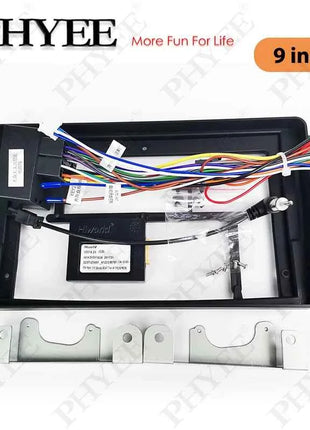 Adattatore per cablaggio radio, decodificatore bus CAN, cavo con spina a 16 pin, telaio del pannello del sistema Android da 9 pollici per Seat Ibiza dal 2008 al 2013