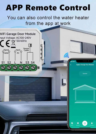 Tuya Mini WiFi Garage Door Opener Smart Life App Remote Voice Control Gate Door Switch module Works with Alice Alexa Google Home