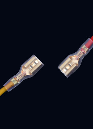 500 Pcs Gold Tone Brass Electrical Connectors, Male and Female Crimp Terminals, Car Speaker Set, 2.8/6.3 Female, 4.8 Male