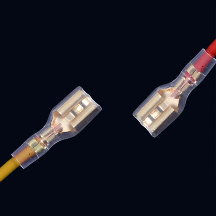 500 Pezzi Connettori Elettrici in Ottone Dorato, Terminali a Crimpare Femmina e Maschio, Set per Altoparlanti Auto, 2.8/6.3 Femmina, 4.8 Maschio
