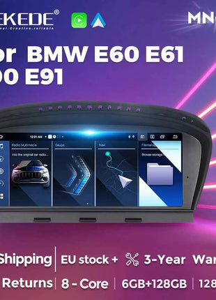 MEKEDE Android 14 Car Multimedia Player For BMW 3 Series E60 E61 E63 E64 5 Series E90 E91 E92 E93 CCC CIC DSP Carplay Auto Radio
