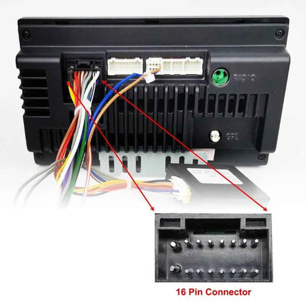 Adattatore per cablaggio Quadlock Decodificatore CAN Bus Spina a 16 pin Connettore Quad Lock Cavo di cablaggio per unità principale Android per BMW 3 E90 X1 E84