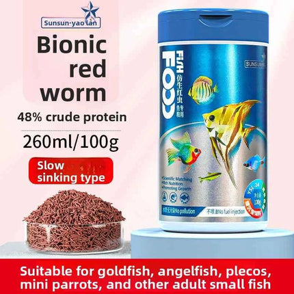 SUNSUN Premium Small Granule Fish Food for Guppies and Tetras, Color Enhancing & Complete Nutrition for Small Tropical Fish