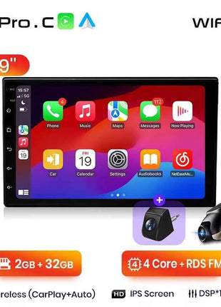 Junsun Qualcomm 8-Core 360 View Camera Universal Stereo 7" 9" 10" Car Radio CarPlay Android Auto Multimedia Player GPS DSP WiFi
