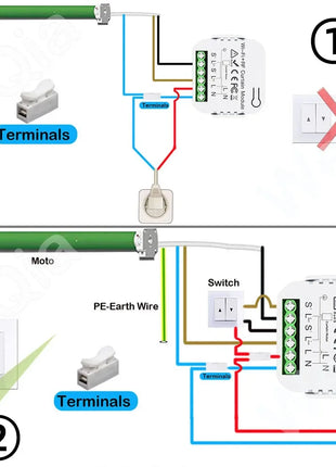 Modulo interruttore per tende Smart WiFi RF Wireless 433 MHz 5 in 1 telecomando, 110 V 220 V 240 V per garage con tapparella Tuya Alexa