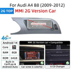 Fast Shipping Wireless CarPlay Screen For Audi A4 B8 A5 8K 2008-2016 Car Multimedia Player Android 14 8+128GB Stereo GPS Navi