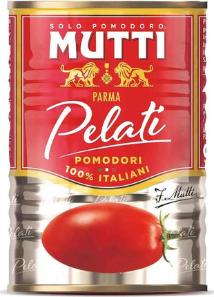 Tomato puree Mutti pack of 12 cans in 700 g glass + MUTTI giveaway Peeled Tomatoes, 400g
