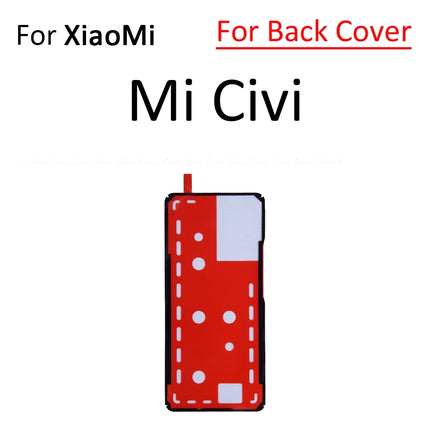 Per Xiaomi Poco F5 F6 M6 X6 Pro Mi Civi 1S 2 3 4G Display LCD Schermo Posteriore Della Copertura Dell'alloggiamento Adesivo Nastro Colla Parti