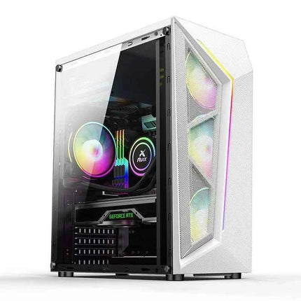 Transparent Computer Case With RGB Light For ATX/M-ATX/ITX Motherboard SSD HDD USB3.0 ATX Power Supply 310mm GPU Graphic Card